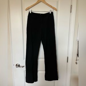 Black flare yoga pants with pockets